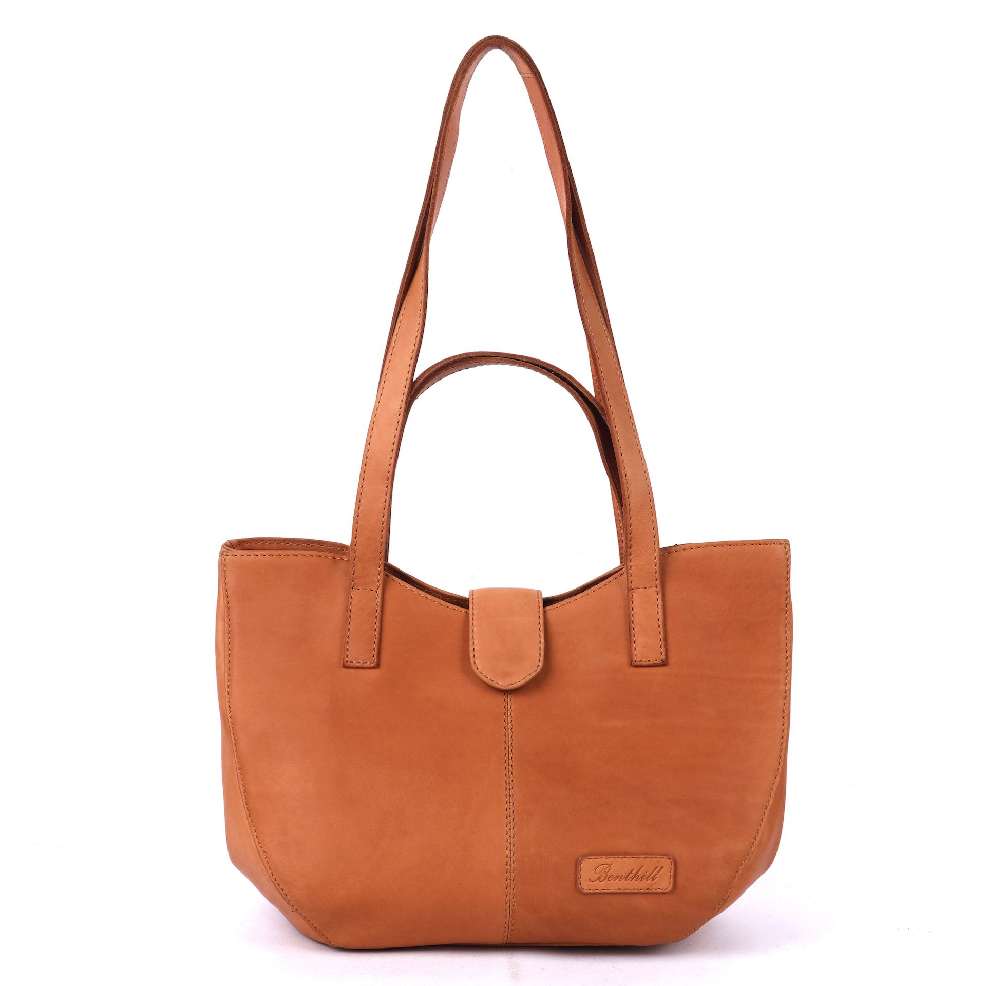 Benthill Handtasche Damen Echt Leder Umhängetasche Shopper Vintage Schulter Handtasche, Schultergurt / Umhängegurt Reißverschlussfach – Bild 2 von 5