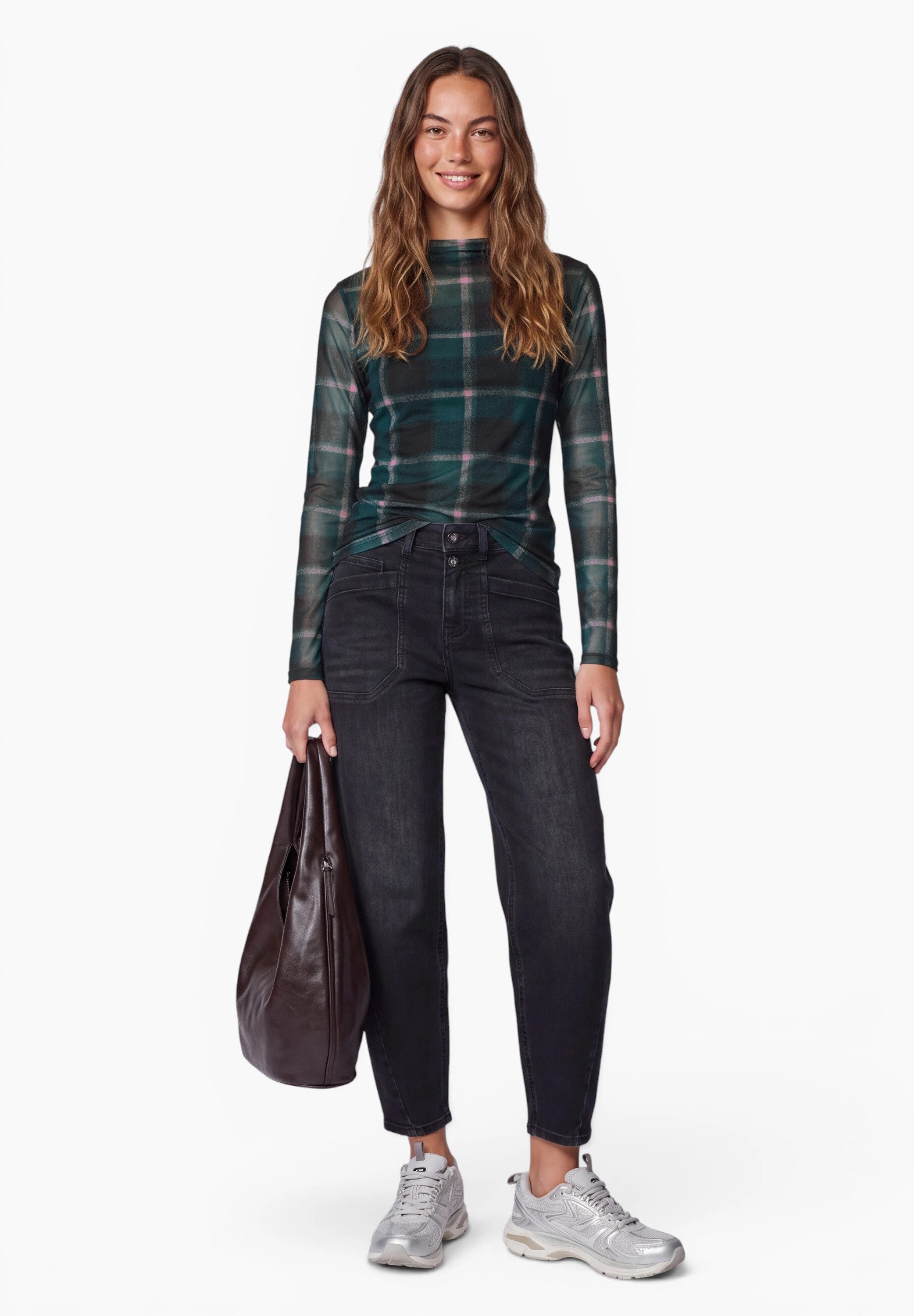 STREET ONE STUDIO Langarmshirt mit Stehkragen – Bild 3 von 5