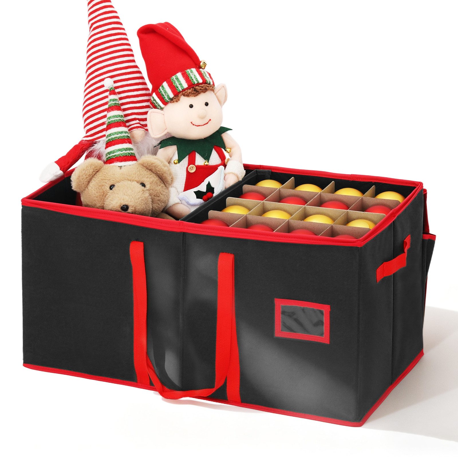 Salcar Aufbewahrungsbox Weihnachtskugel 128 Fächer Christbaumkugel Aufbewah günstig online kaufen