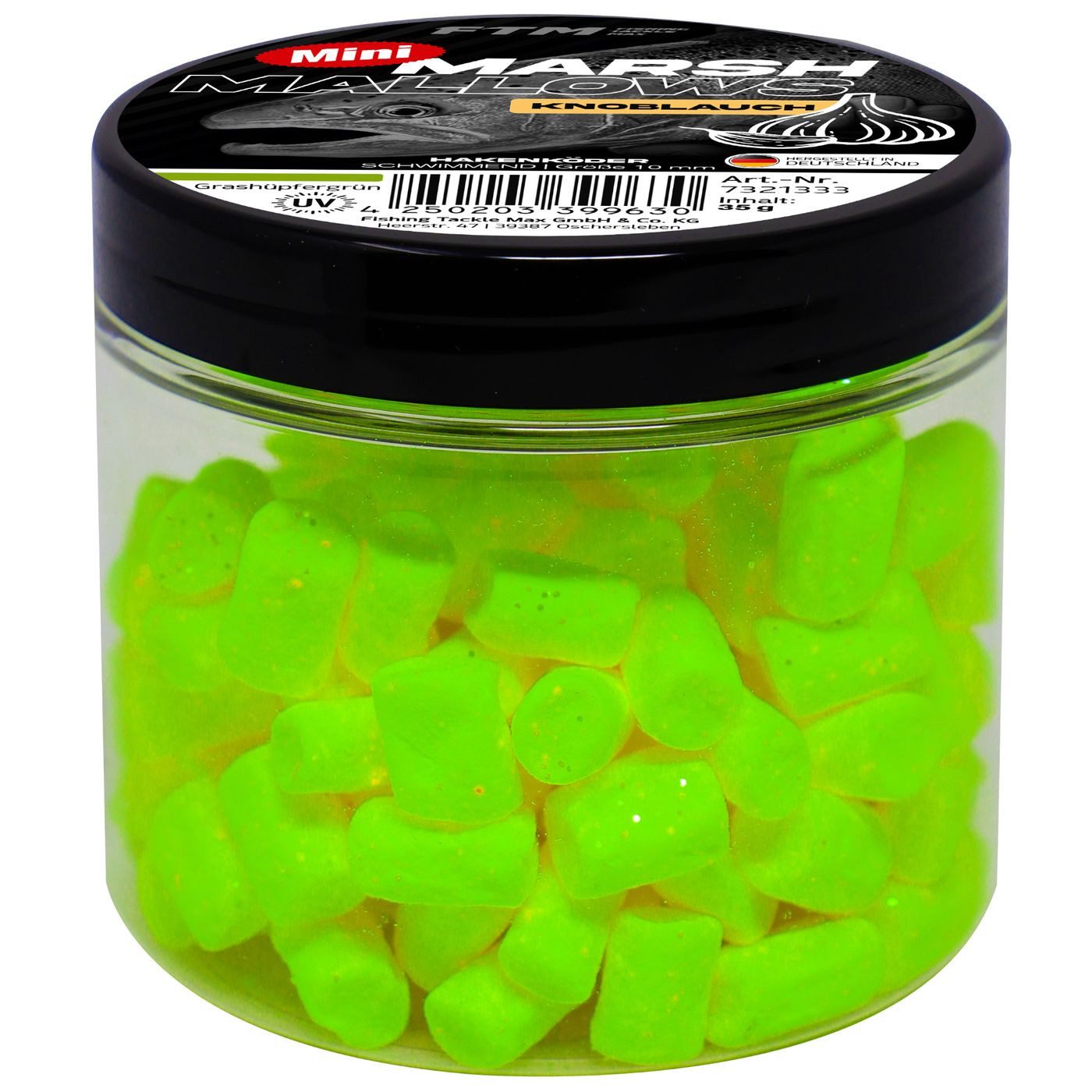 Kunstköder FTM Marshmallow Knoblauch Mini schwimmend 35 g Weiß