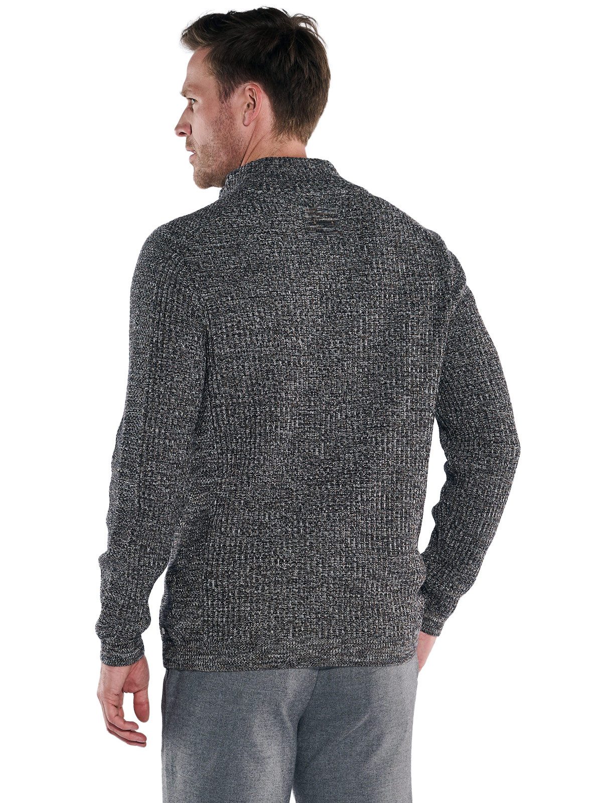 Engbers Stehkragenpullover Herren Pullover Polokragen, Braunbeige günstig online kaufen