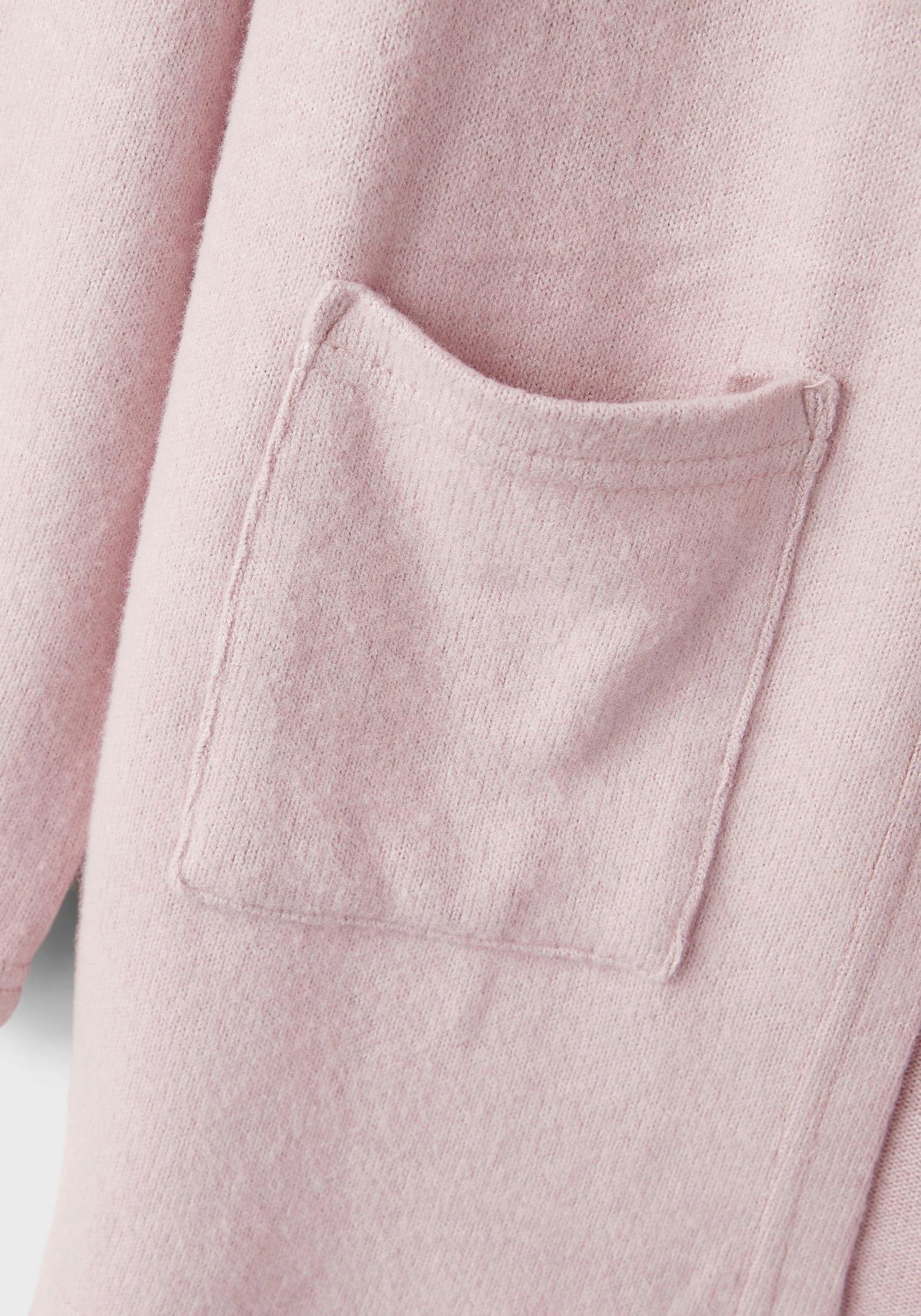 Name It Strickjacke NKFVICTI – Cardigan ohne Verschluss aus Feinstrick unifarben, casual, regular fit, Feinstrick, V-Ausschnitt