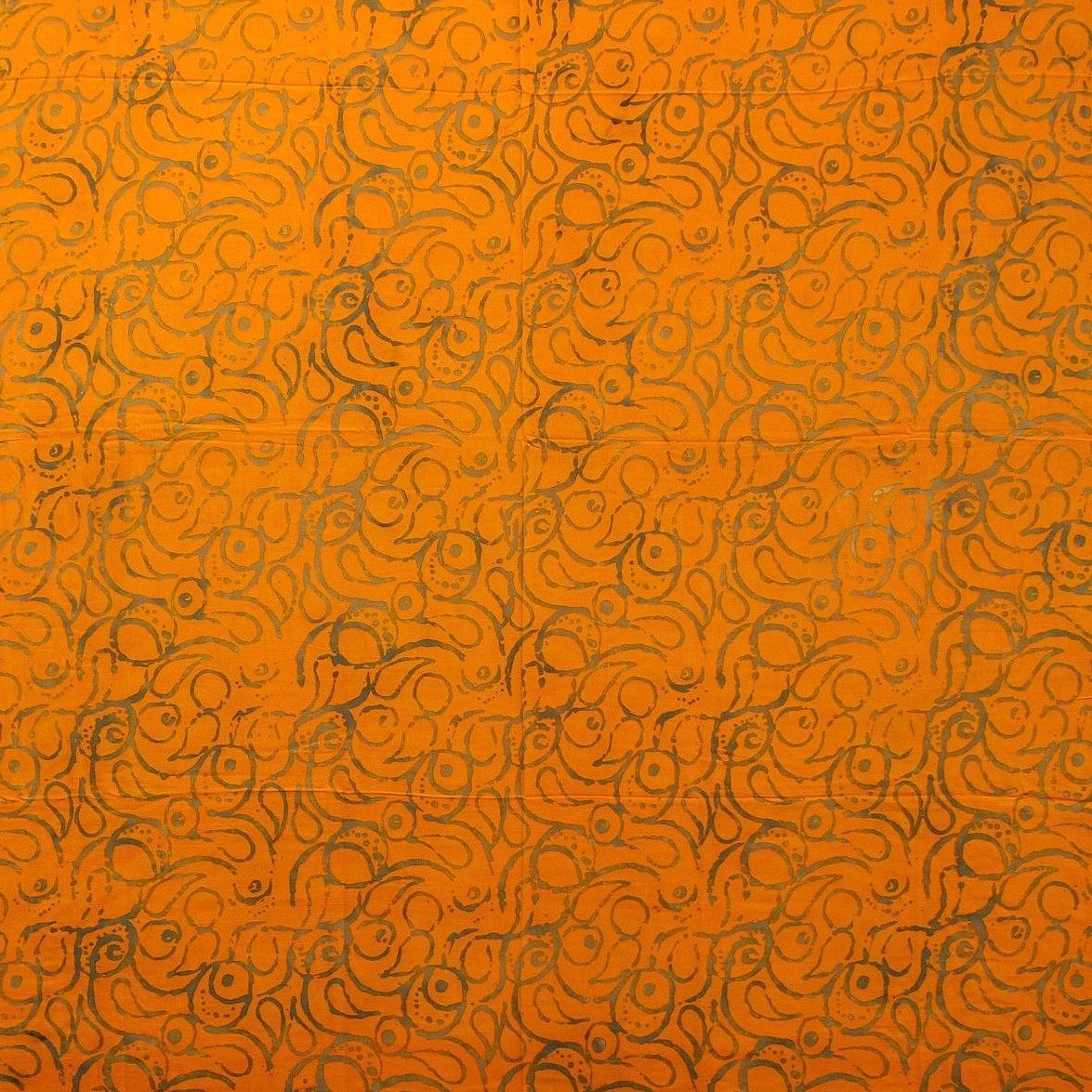 Wogeka Sarong blickdichter Sarong orange als Strandtuch Strandkleid Wickelrock