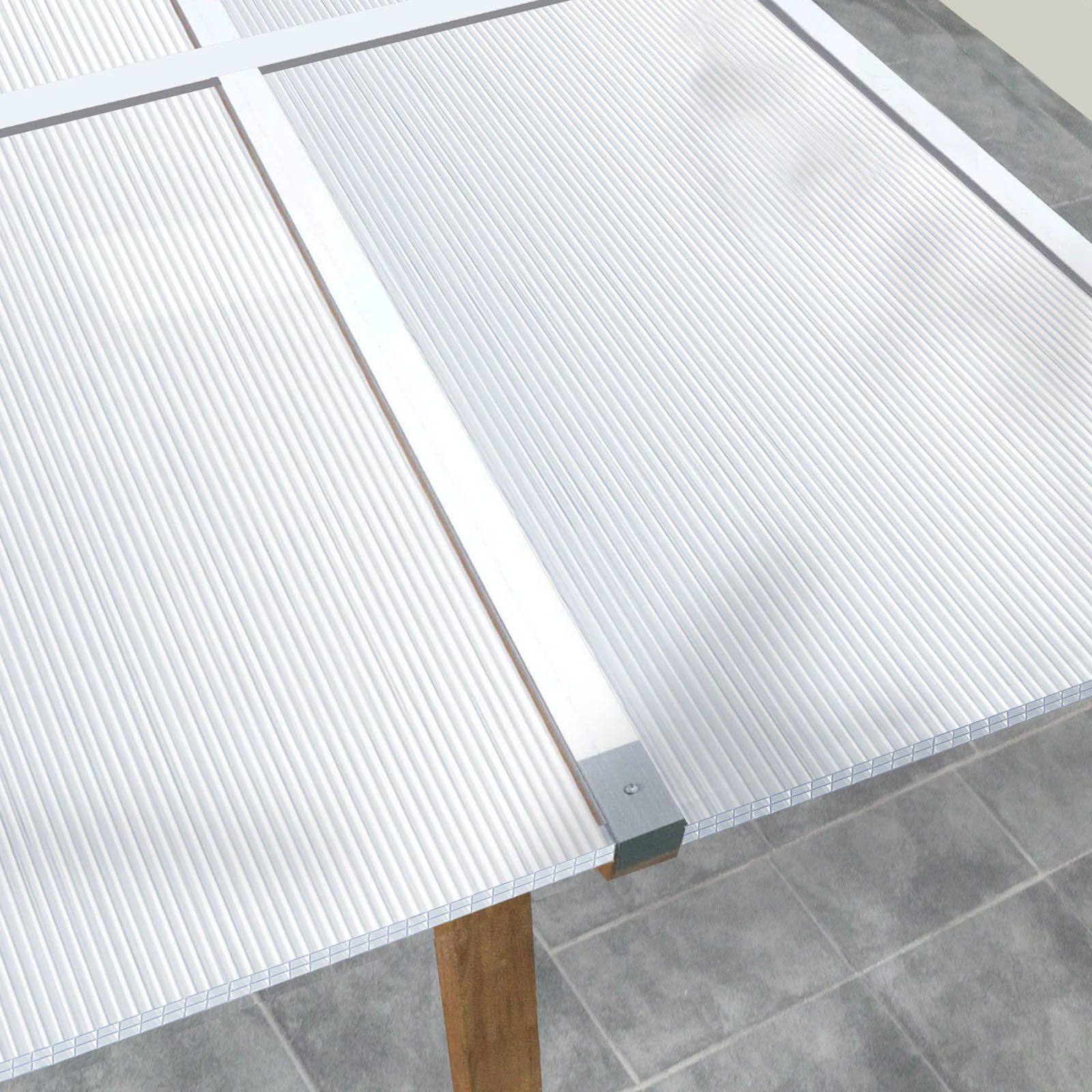 Karat Hohlkammerplatte Doppelstegplatte, aus Polycarbonat, Stärke 4 mm und 6 mm, Bedachung, Lichtdurchlässig