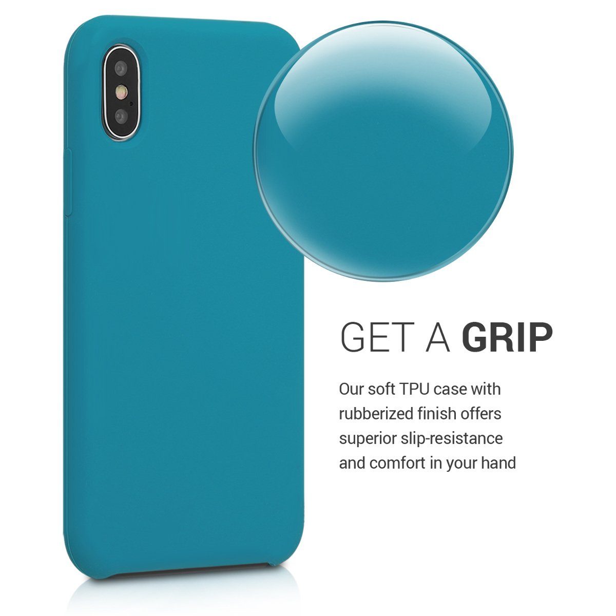 kwmobile Handyhülle Handyhülle für Apple iPhone X Hülle, Weiches Handy Silikon Case - Schutzhülle Cover