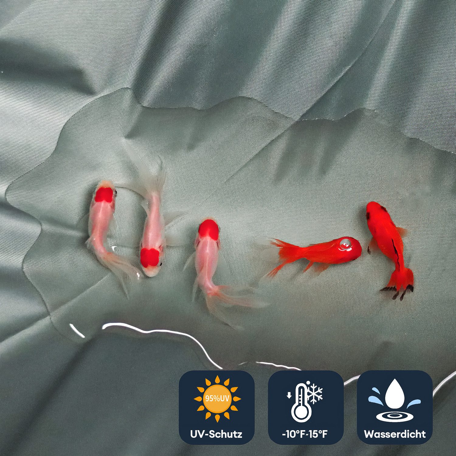 CkeyiN Pro Sonnensegel Wasserdicht,Rechteckig&Dreieckig,Sonnenschutz,Reißfest,95% UV Schutz, (Windschutz,Erhältlich in 3 Größen,Stabil Schattenspender), für Balkon Terrasse Garten