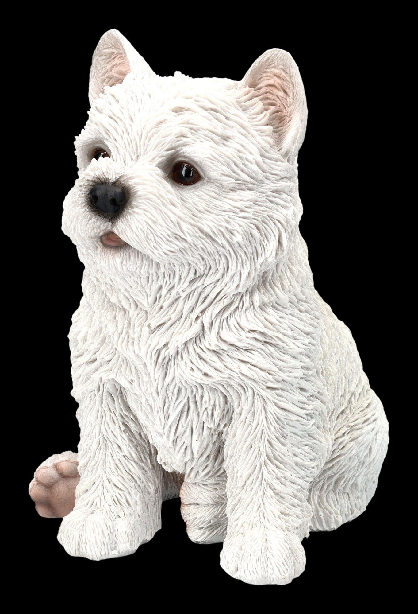 Tierdeko Welpe Terrier - Hund West Figuren Tierfigur Dekofigur Highland Shop Westie Figur GmbH -