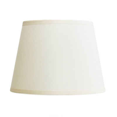 Licht-Erlebnisse Lampenschirm »MAJA«, Leuchtenschirm Ecru Weiß Stoff Schirm E27 konisch für Tischlampe