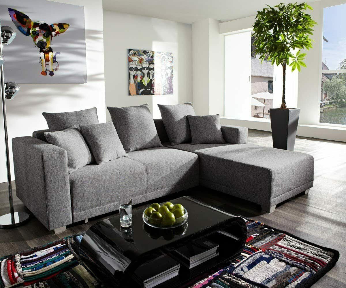JVmoebel Sofa Ecksofa L Form Sofa Couch Polster Sofas Wohnlandschaft, Made in Europe