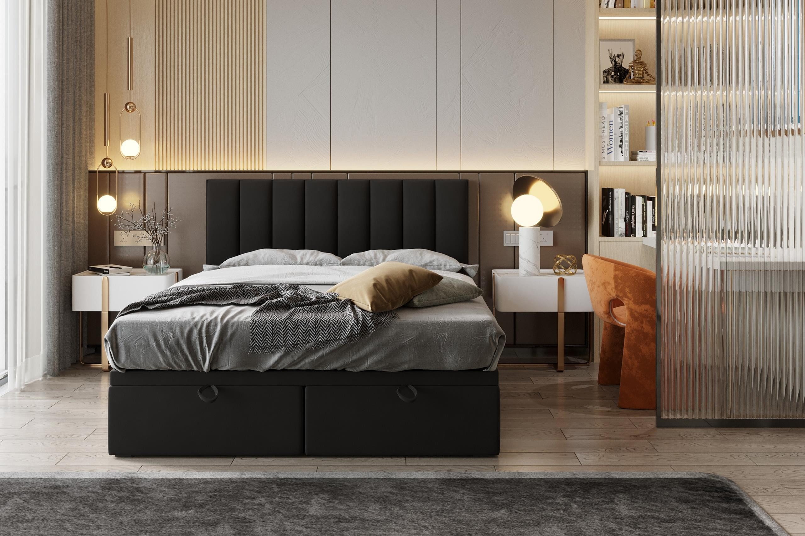 TRADA Boxspringbett BOND mit Taschenmatratze - Elegant Polsterbett mit Zwei günstig online kaufen