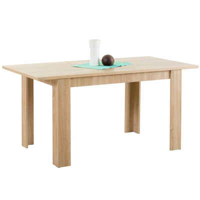 Homestyle4u Esstisch Esszimmertisch Holztisch Küchentisch mehrere Größen Holz Massiv Eiche (kein Set)