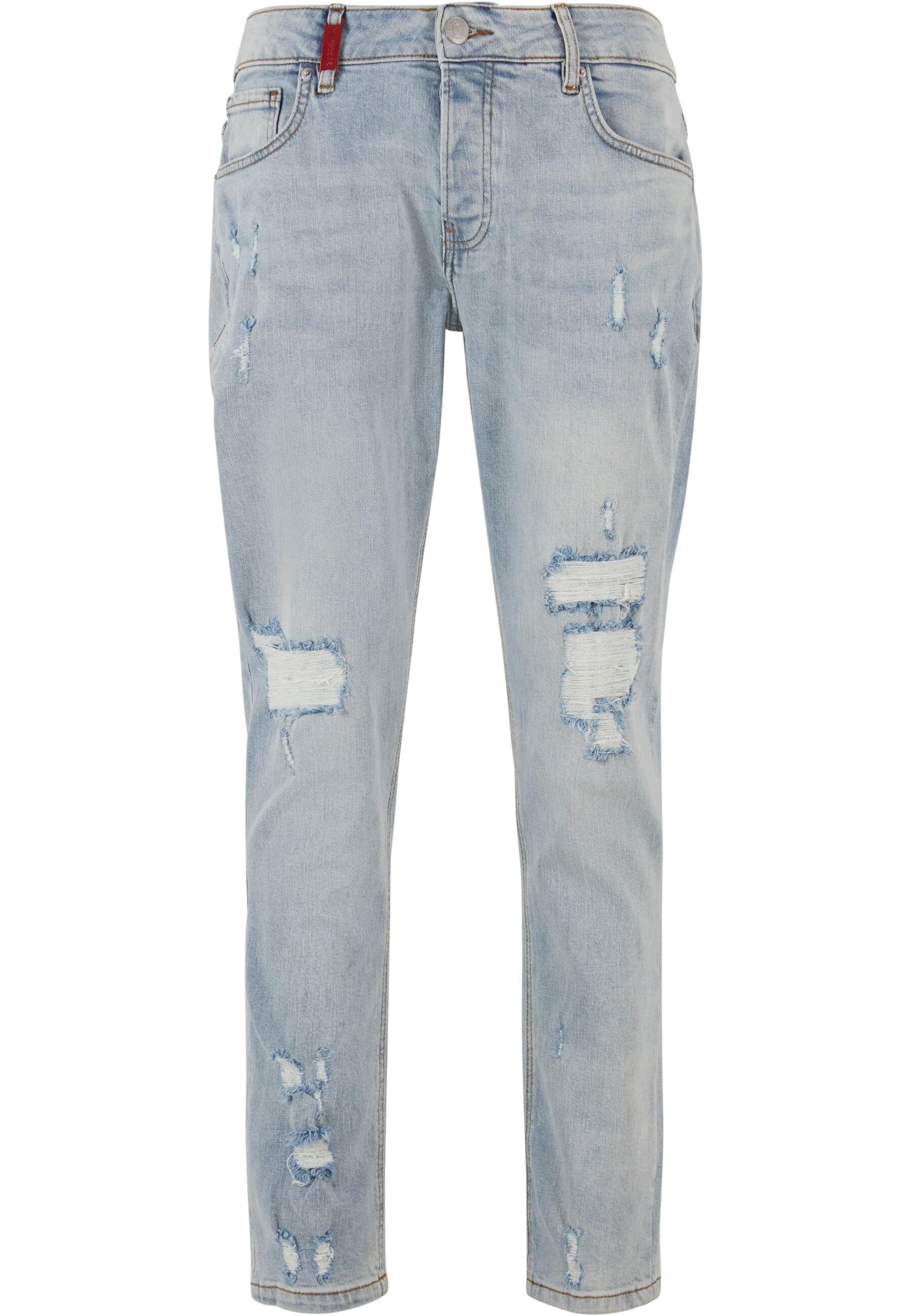 2Y Studios Bequeme Jeans 2Y Studios 2Y MIGUEL RIPPED SLIM FIT JEANS