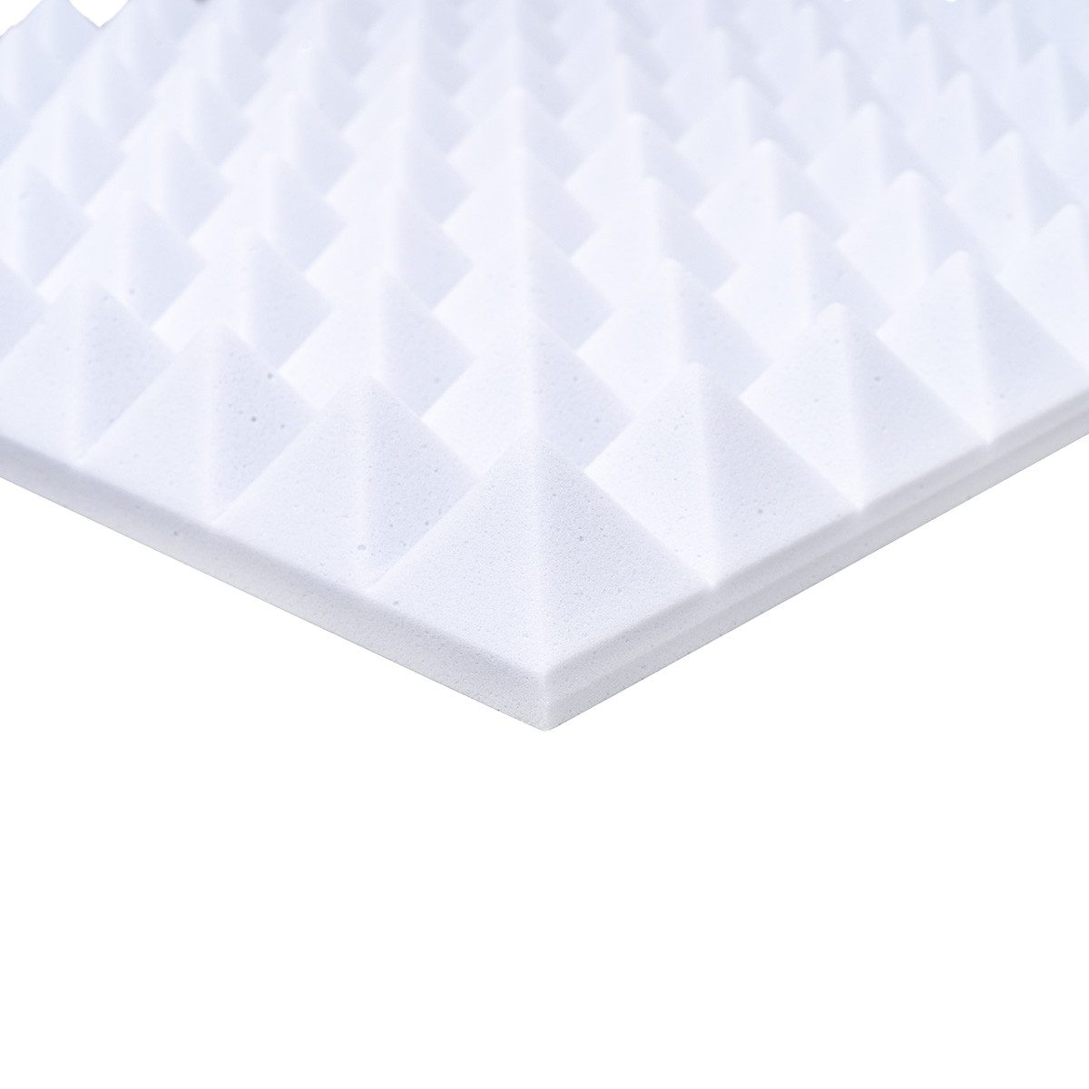 Quiet Please Dämmplatte Basotect® Pyramidenschaum Noppenschaum weiß selbstklebend 1000x500x30m, (1-St), 1000 x 500 x 30 mm [L x B x H]