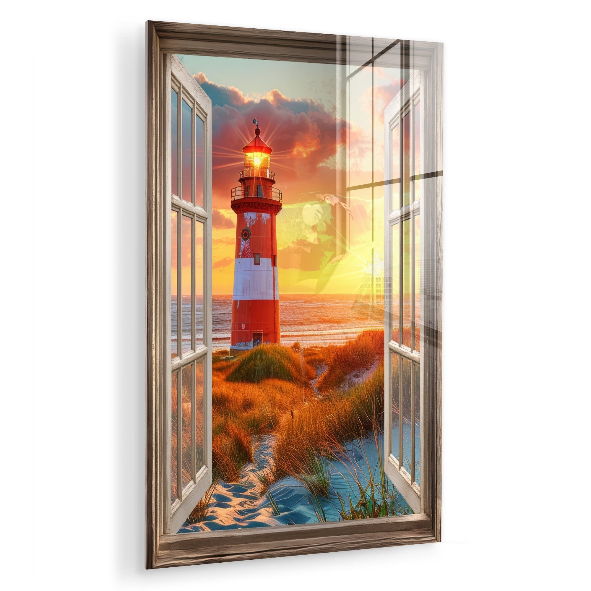 MuchoWow Acrylglasbild Aussicht - Fenster - günstig online kaufen