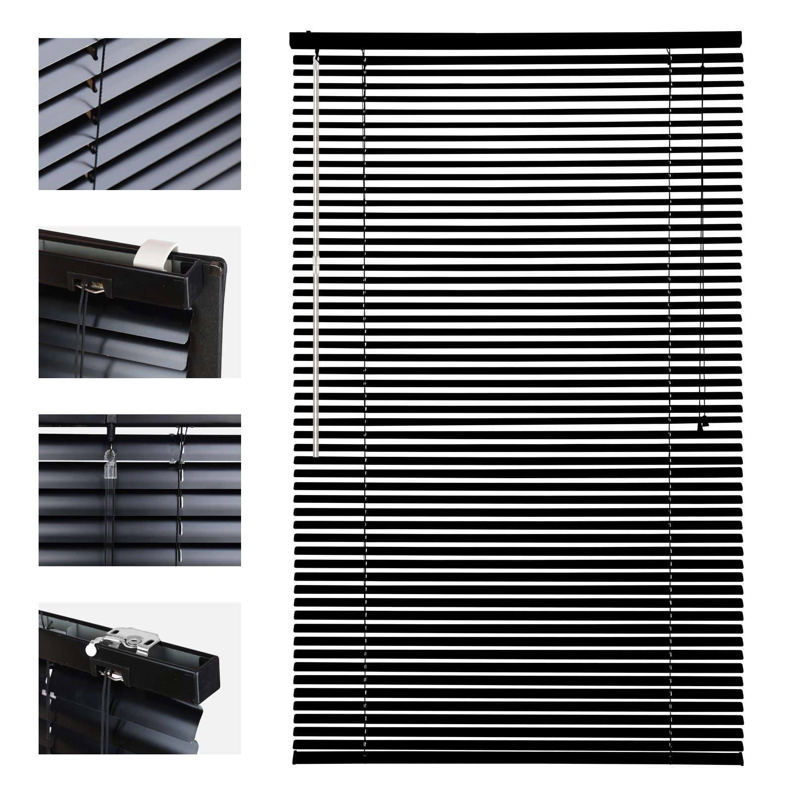 Sekey Jalousie Aluminium-Jalousie ohne Bohren, Klemmfix-Jalousie günstig online kaufen