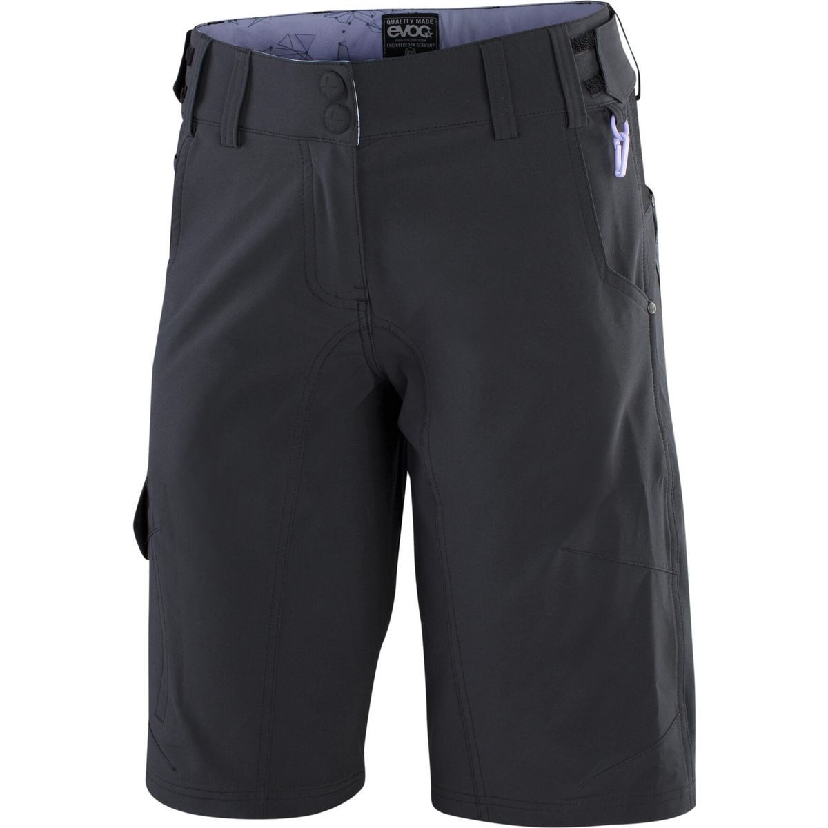 EVOC Fahrradhose Bike Shorts Women Bequeme, wasserabweisende Bike Shorts für Damen mit verstellbarem