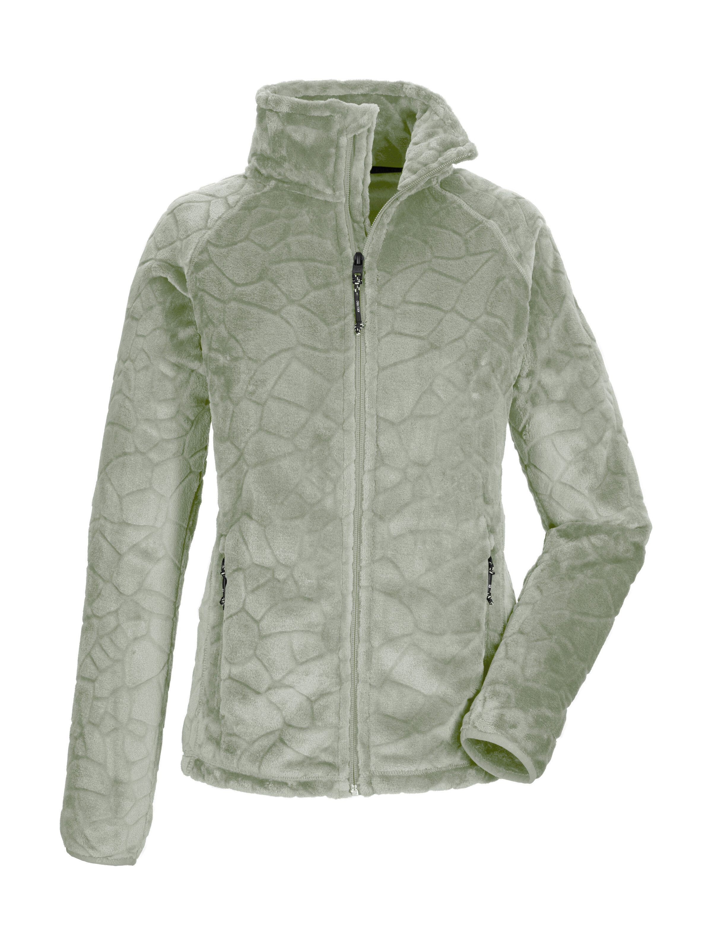 Killtec Fleecejacke KOW 56 WMN FLC JCKT Weiche Fleecejacke, verschließbare Taschen, Kinnschutz