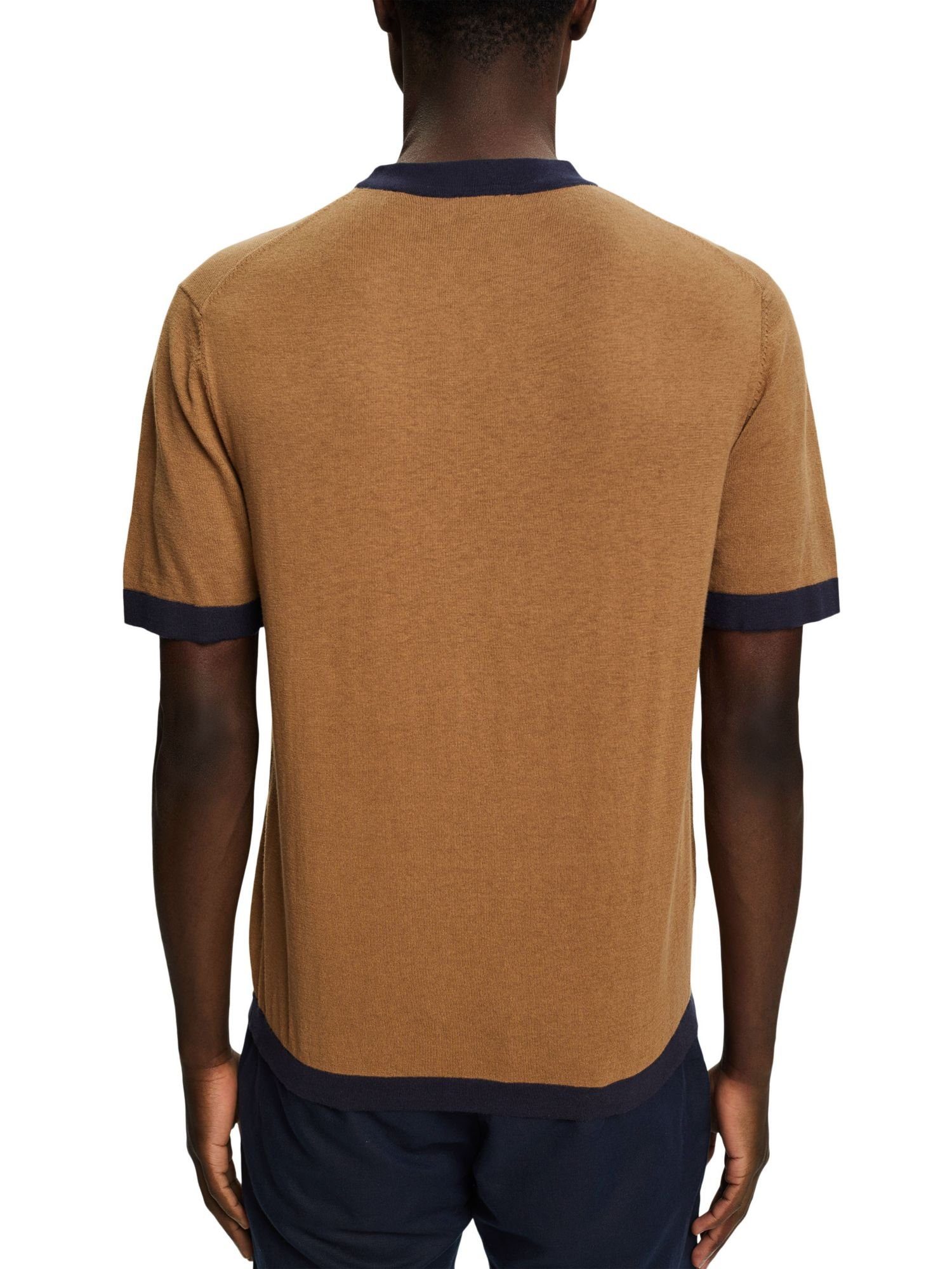 Strick-T-Shirt KHAKI Esprit PALE Collection (1-tlg) T-Shirt