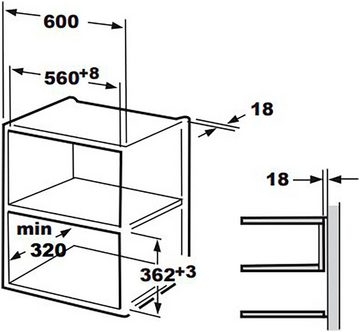 BEKO Einbau-Mikrowelle BMOB 20231 BG, 20 l