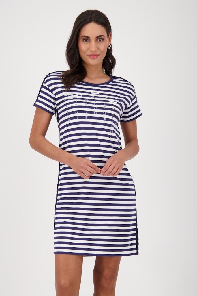 Monari Strandkleid gestreift Strass- und Lackschrift als glamouröser Hinguc günstig online kaufen