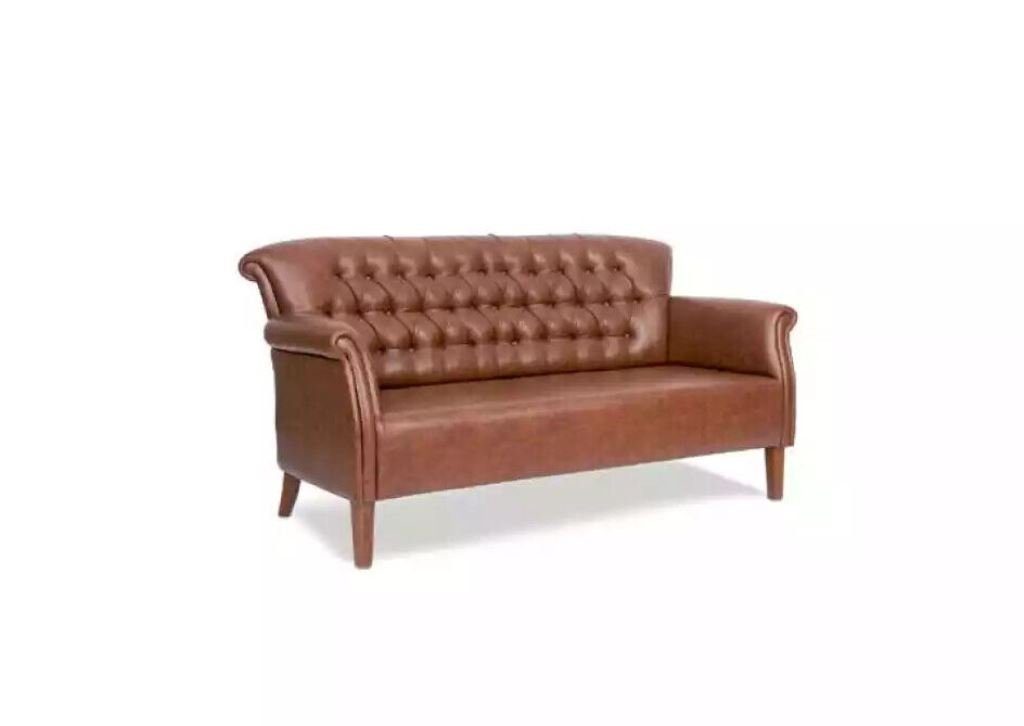 1 Europa Luxus Chesterfield JVmoebel Moderne Made in Teile, Chesterfield-Sofa Sofas, Sitzmöbel Couch Braun Dreisitzer