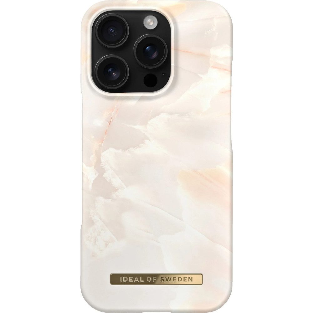iDeal of Sweden Handyhülle Printed Case iPhone 16 Pro Max, Rose Pearl Marble Handyhülle