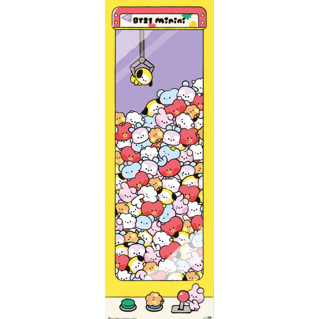 Poster BT21 Türposter Arcade Machine 53 x 158 cm