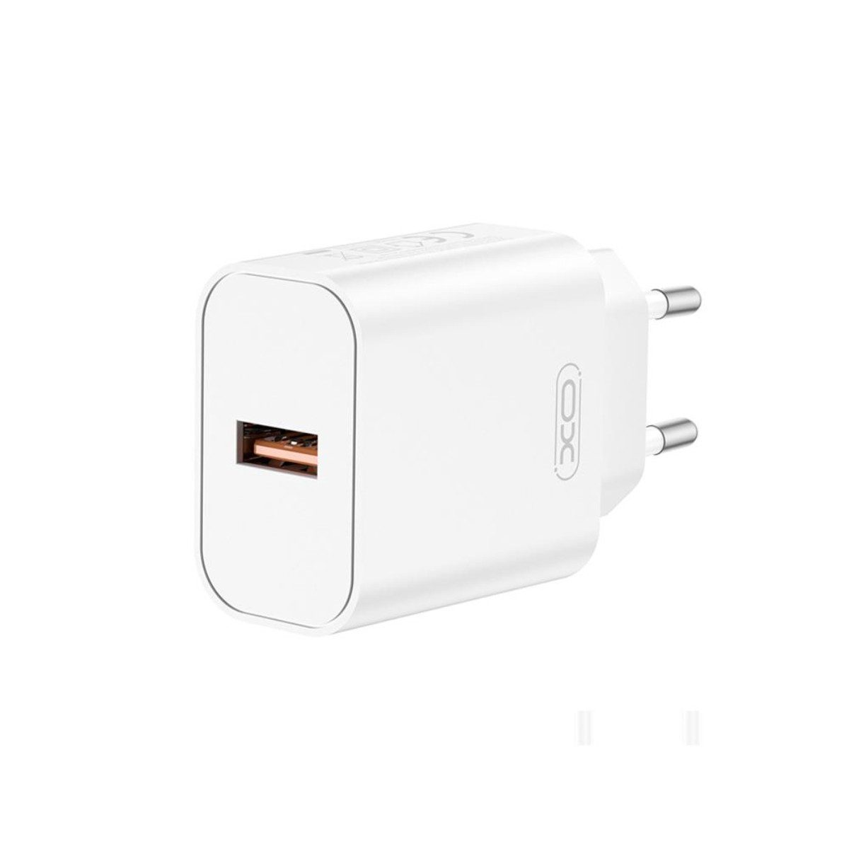 XO CE33 USB-Ladegerät (3000 mA, Einzelartikel, 18 W QC3.0, USB-A, kompakt, reisetauglich, ohne Kabel)