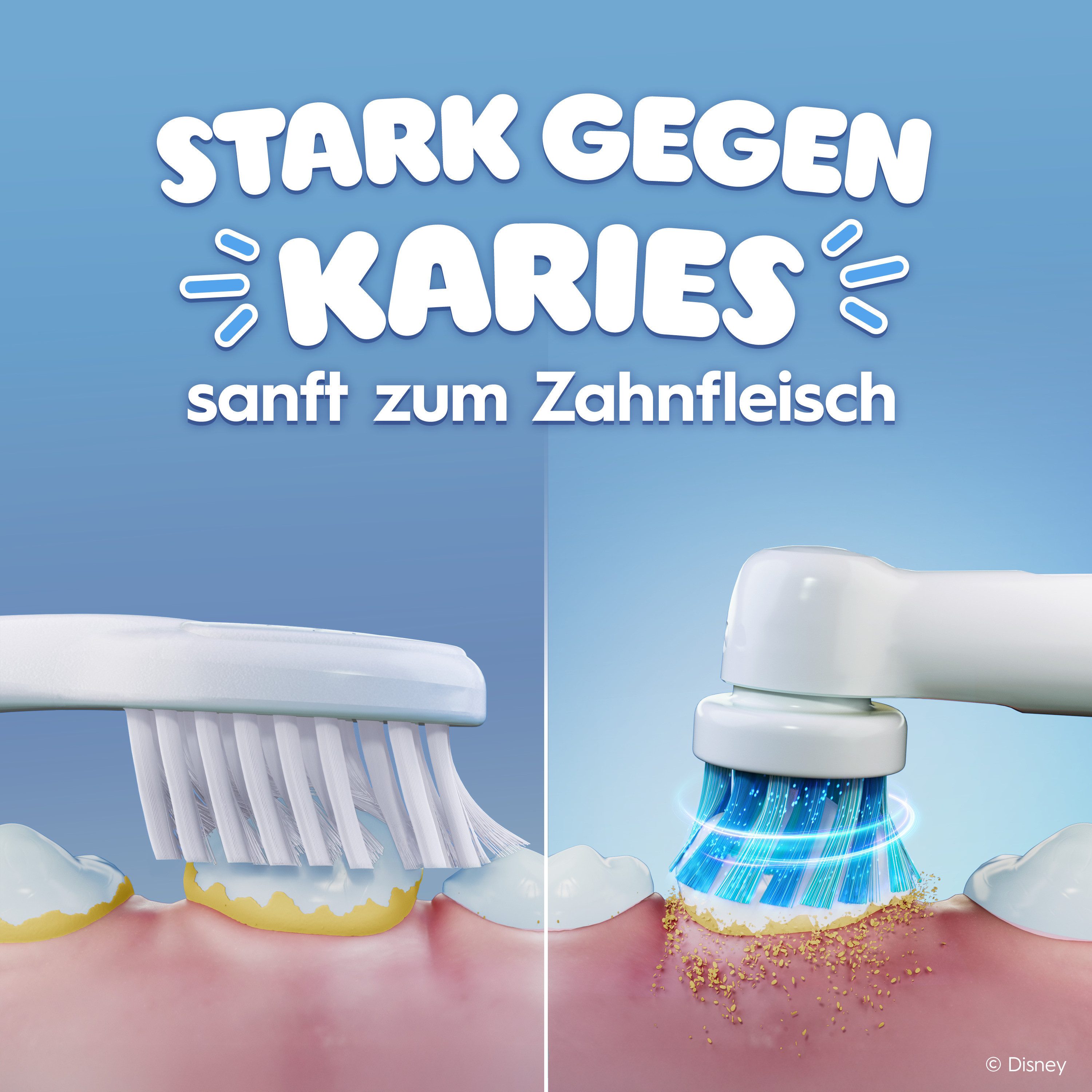 Oral-B Aufsteckbürsten Pro Kids 3+ König der Löwen, Extra weiche Borsten, ab 3 Jahren