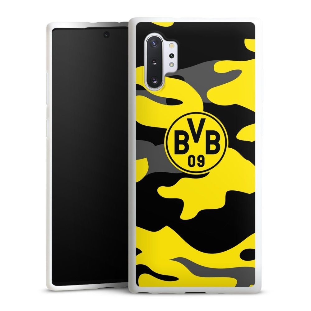 DeinDesign Handyhülle BVB Borussia Dortmund Fanartikel BVB Camo, Samsung Galaxy Note 10 Plus Silikon Hülle Bumper Case Smartphone Cover