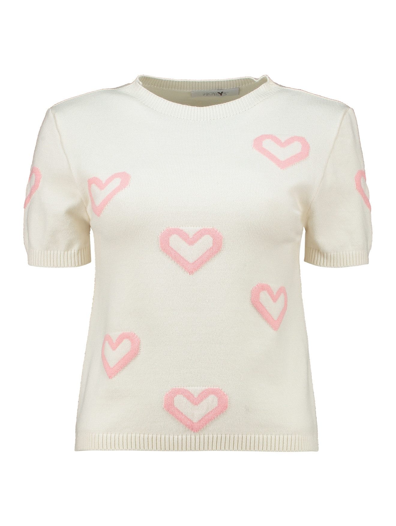 HaILY’S Strickpullover SS V SK Ca44ty offwhite/rose heart