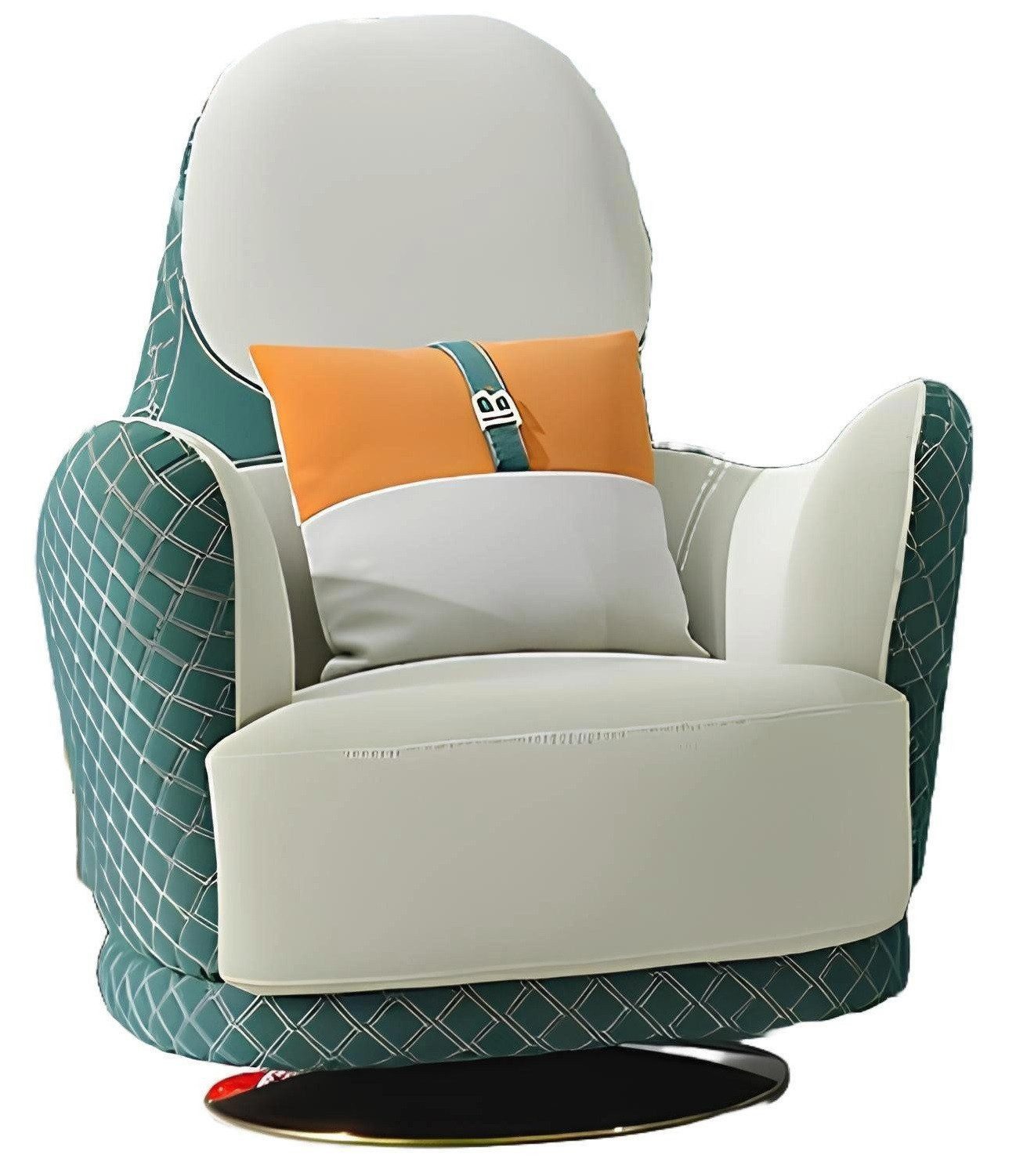 Loungesessel Luxuriöser Ledersessel im Lounge-Stil für entspannte Stunden