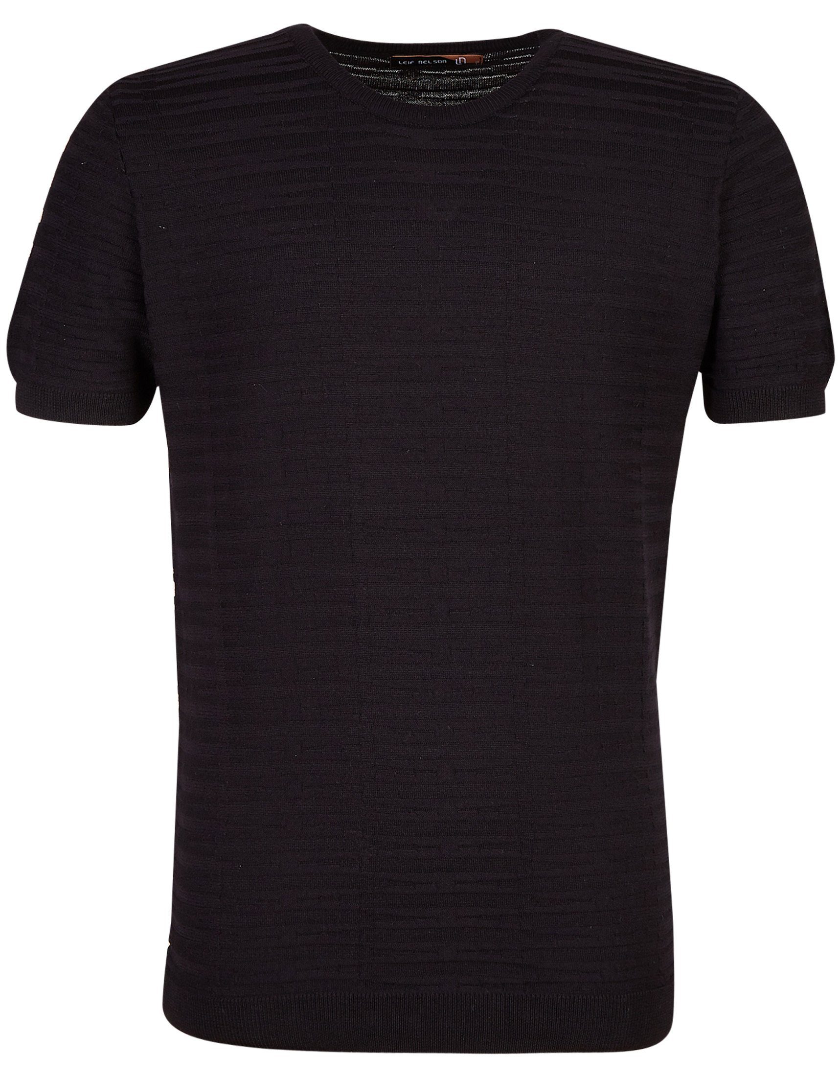 Leif Nelson T-Shirt LN-7665 schwarz