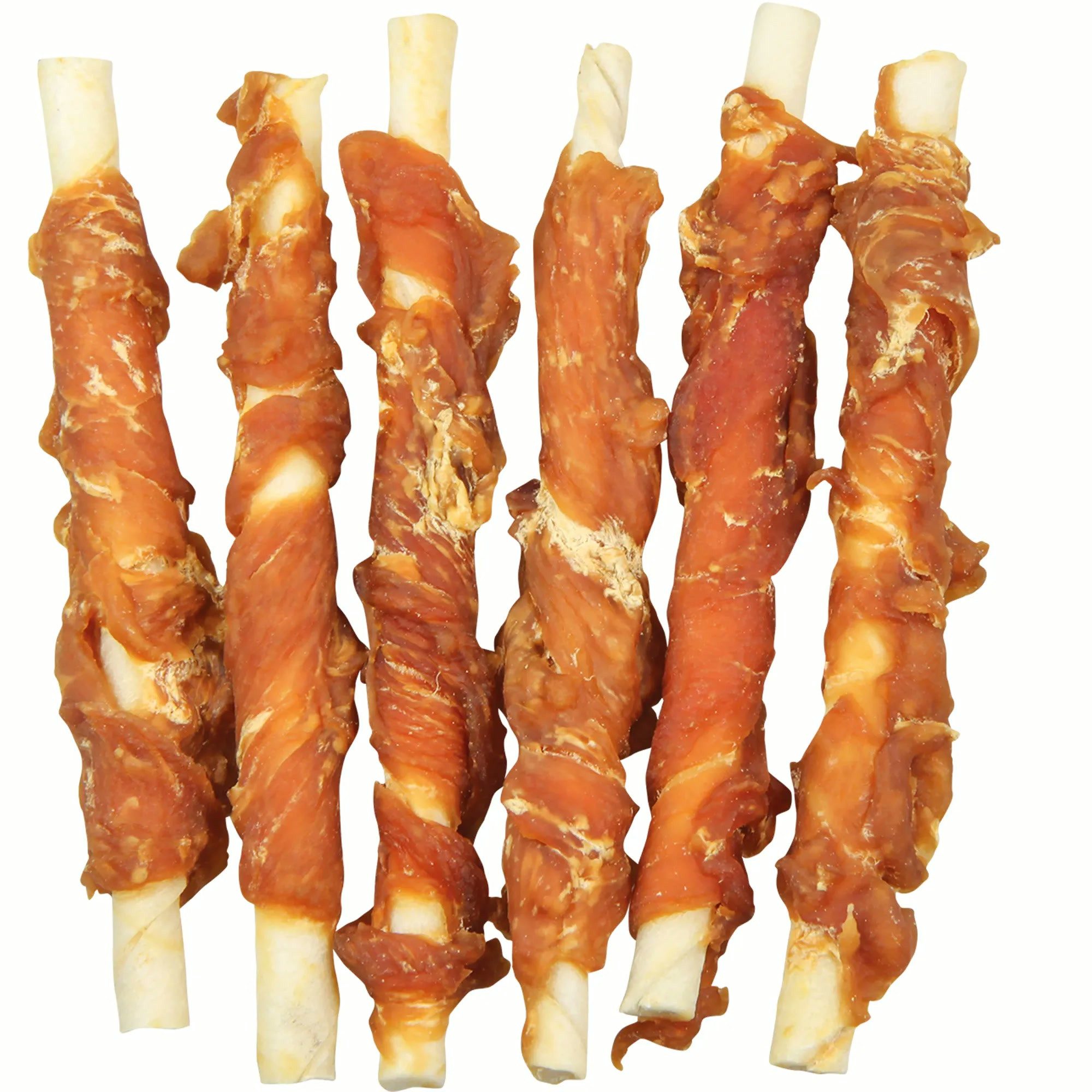 Hansepet Heimtierbedarf GmbH & Co. KG Hähnchenfilet Stangen - Rinderhaut-Stick mit Hähnchenfilet umwickelt, Snack für: Hunde, Bei Übergewicht, Maul & Zähne von Hansepet Heimtierbedarf GmbH & Co. KG