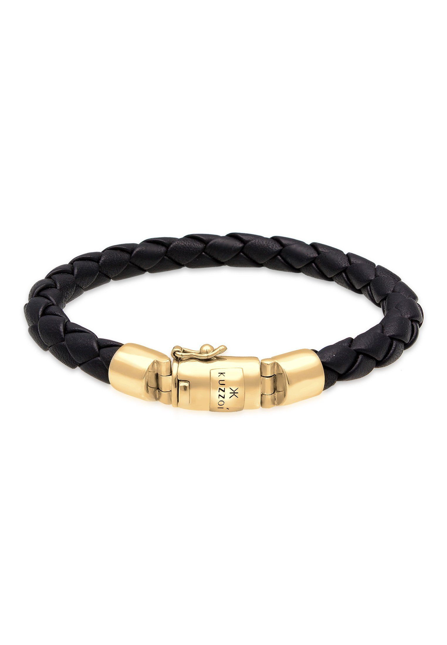 Lederarmband Herren Lederarmband Kastenverschluss 925 Silber