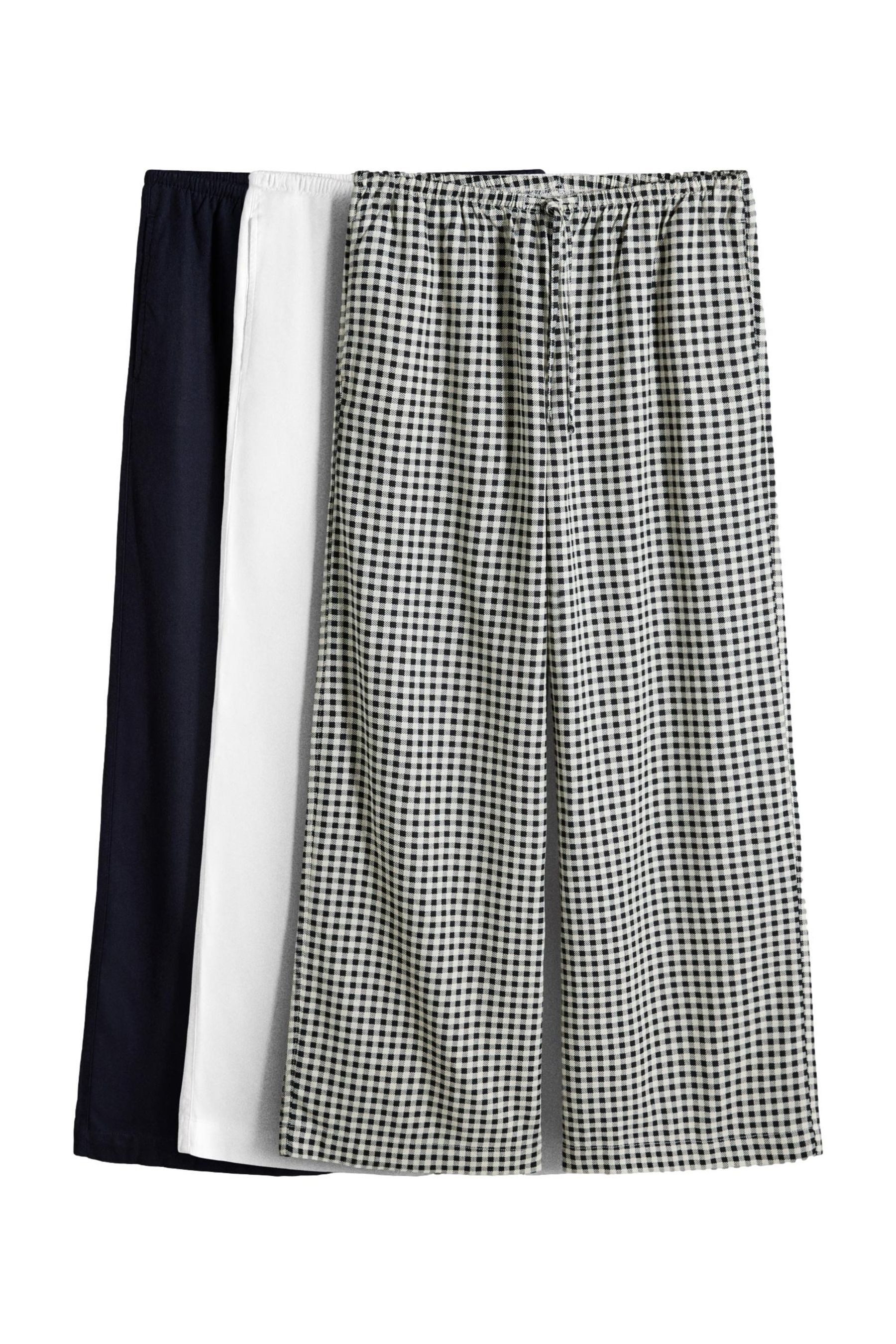 The Set Palazzohose The Set Hosen mit weitem Bein, 3er-Pack (3-tlg)