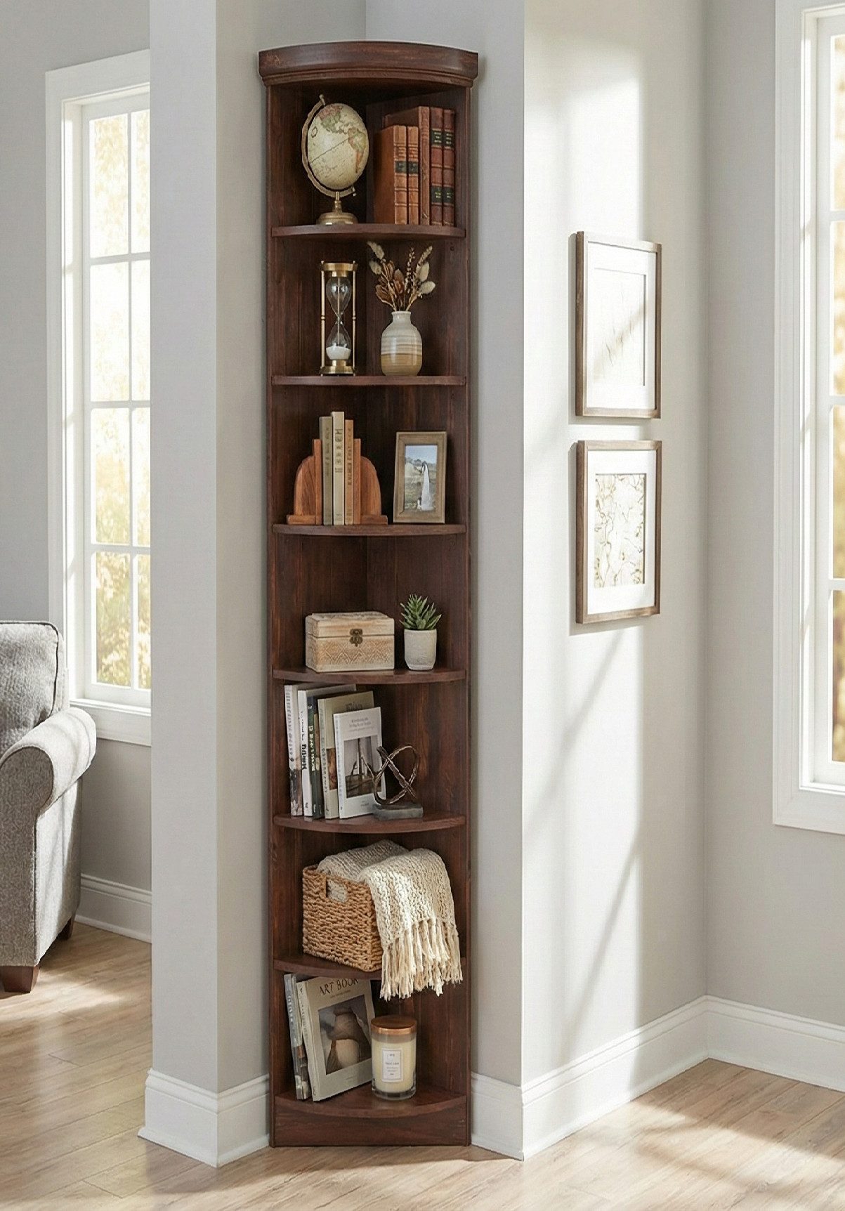 OTTO home Anbauregal Soeren Abschlussregal Höhen 97 bzw. 220 cm, aus massiver Kiefer, passend für Tiefe 29 cm, FSC®-zertifiziert