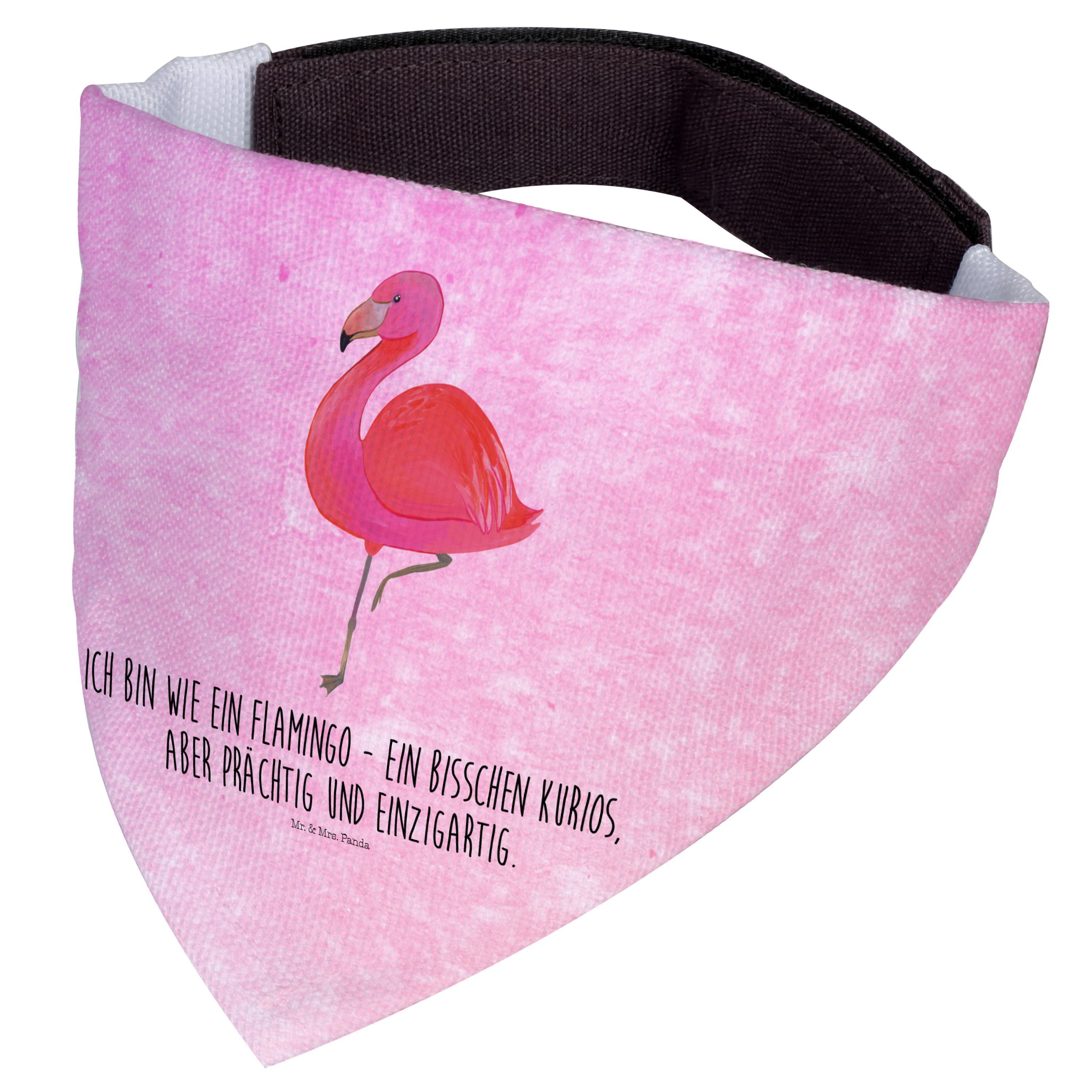 Mr. & Mrs. Panda Hundefliege Flamingo Classic, Hunde Halstuch, Aquarell Pink, Mr. & Mrs. Panda, Sp, Polyester, Flamingo Hunde Tuch Hundetuch