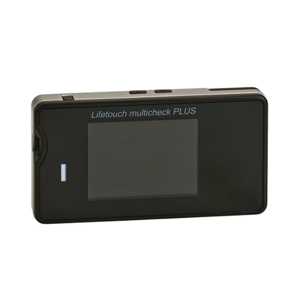 DocMed Blutzuckermessgerät Lifetouch multicheck PLUS, Komplettset, Ideal für die Selbstkontrolle, Einfache Anwendung, Schnelle Ergebnisanzeige