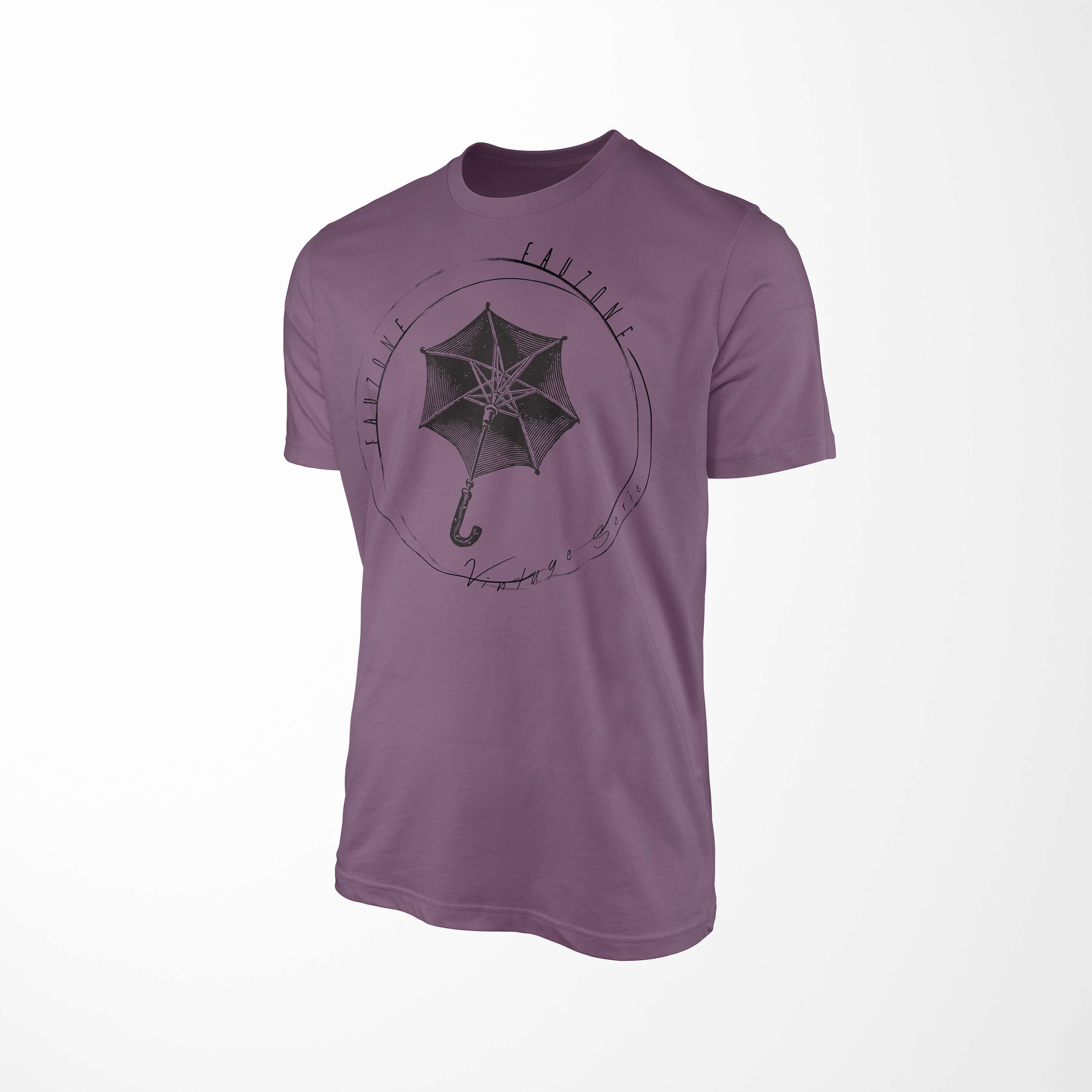 Sinus Art T-Shirt Shiraz T-Shirt Herren Regenschirm Vintage