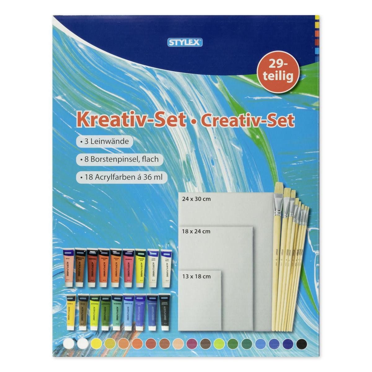 Stylex Kreativset STYLEX Kreativ Set Acryl 29 Teile