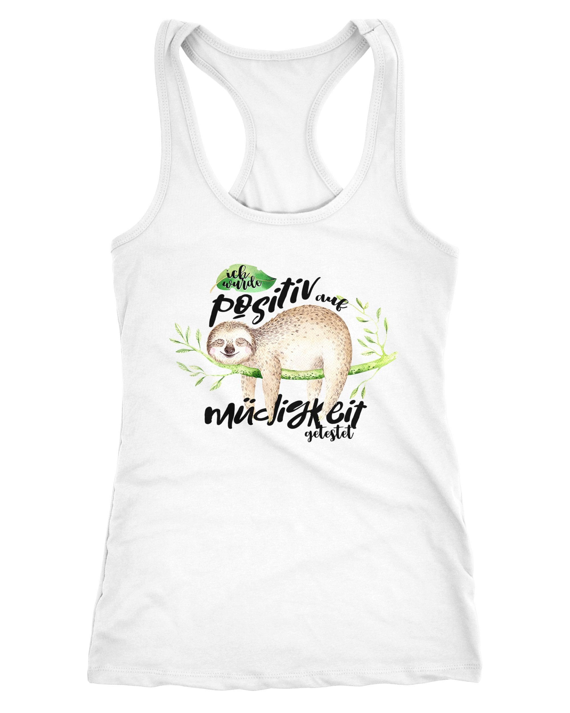 MoonWorks Tanktop Damen Tanktop Faultier Ich günstig online kaufen