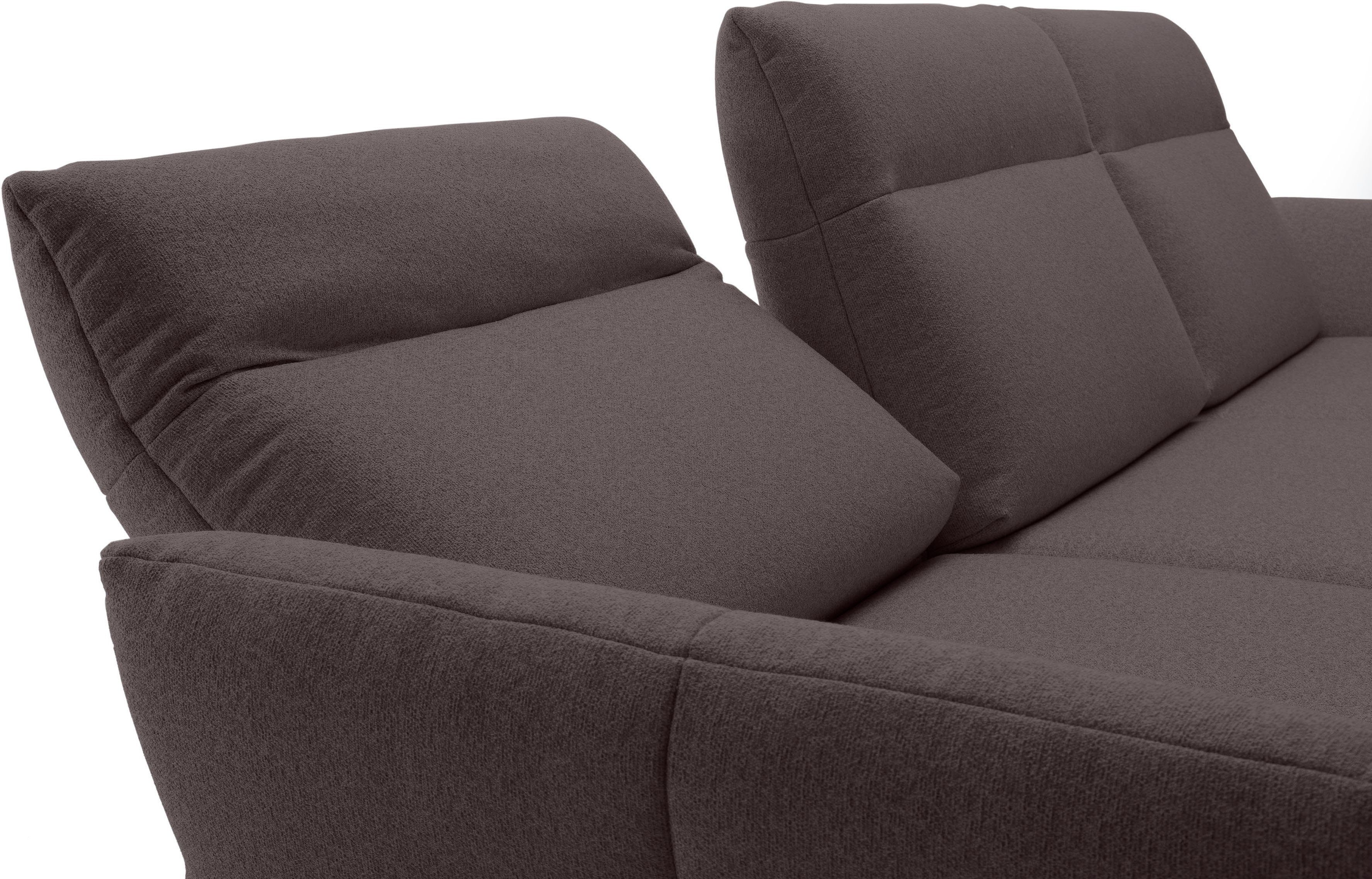 cm Breite sofa Umbragrau, Ecksofa in Winkelfüße hülsta hs.460, Eiche, in Sockel 338