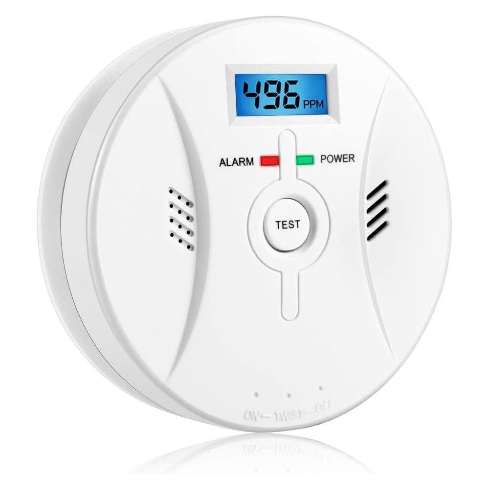 Kohlenmonoxid-Alarm mit LCD-Display, lauter 85 dB Alarm CO-Melder