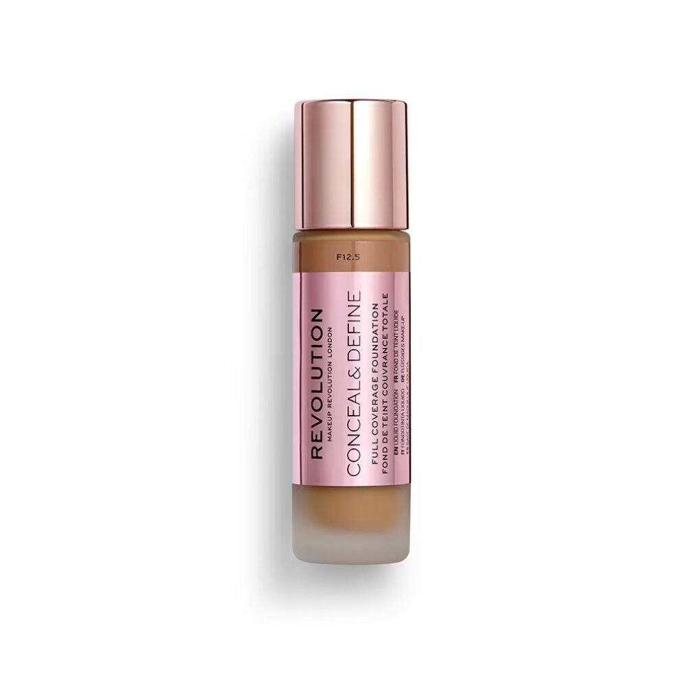 Foundation Makeup Revolution Conceal & Define, Oil Free, Foundation, F 12.5, 23ml