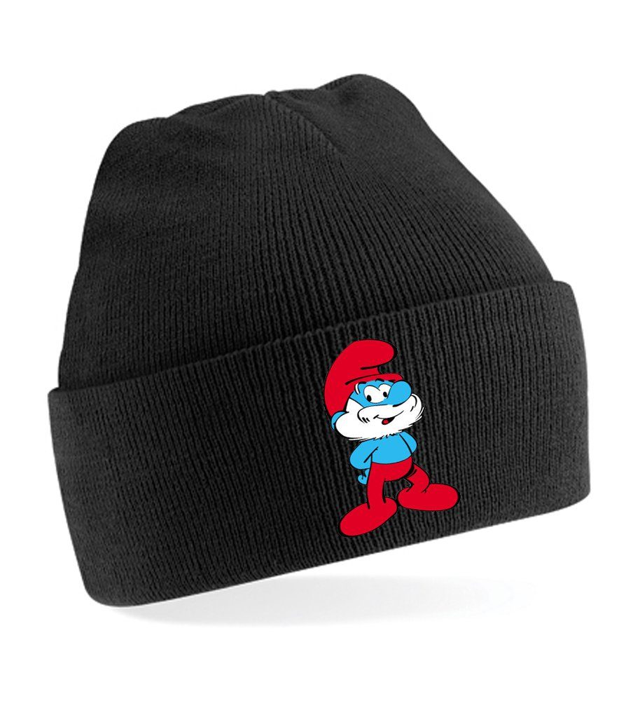 Blondie & Brownie Beanie Unisex Erwachsenen Mütze Papa Schlumpf Schlaubi Schlümpfe