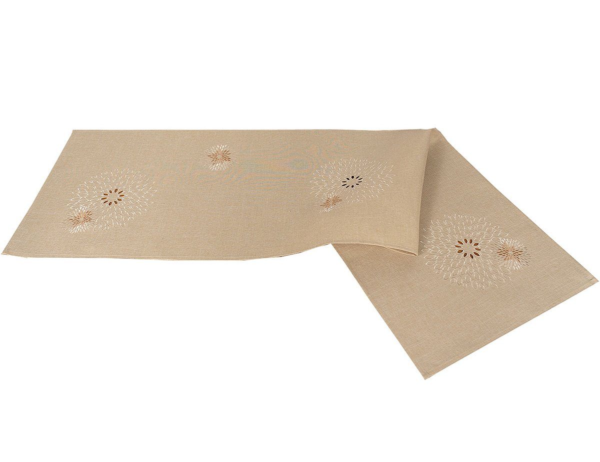 Tischläufer SAISON Pusteblume Beige 40x90 Tischläufer günstig online kaufen