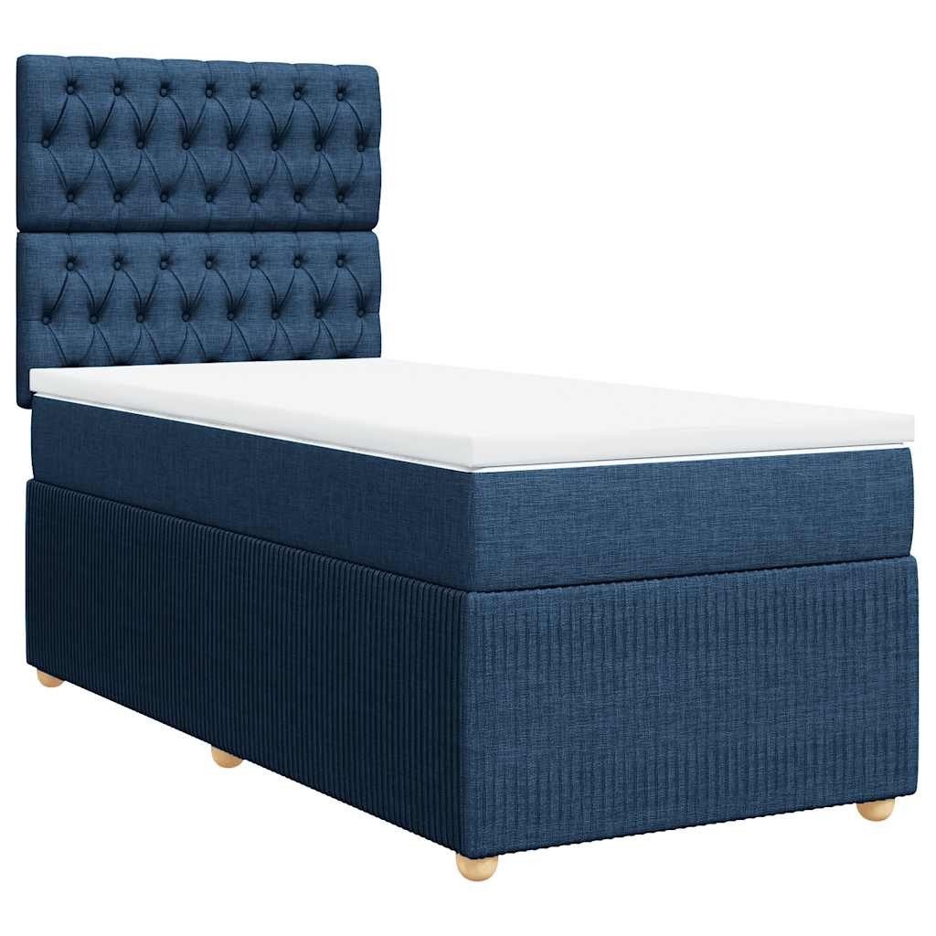 vidaXL Bett Boxspringbett mit Matratze Blau günstig online kaufen