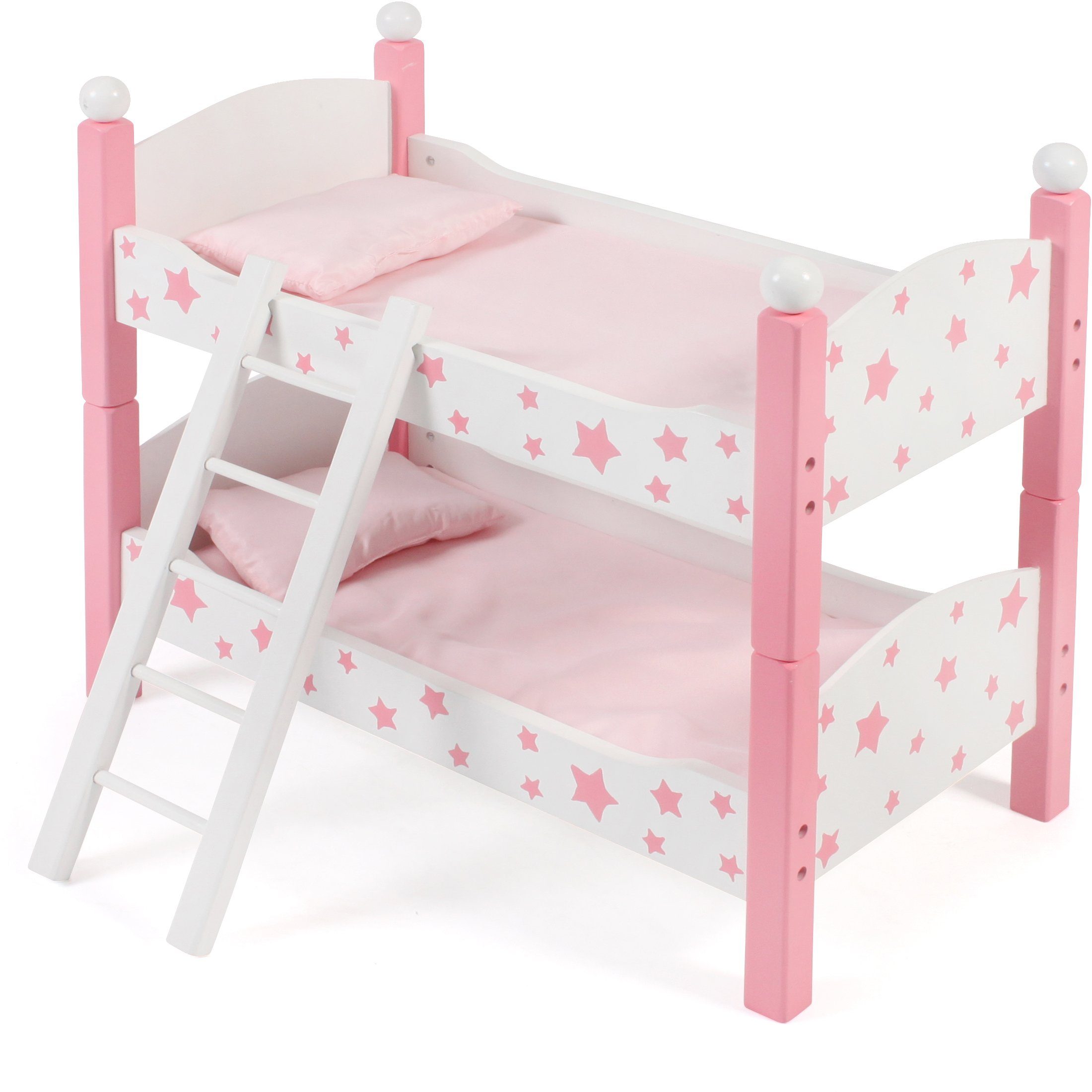 CHIC2000 Puppenbett Stars Pink, auch als zwei Einzelbetten verwendbar