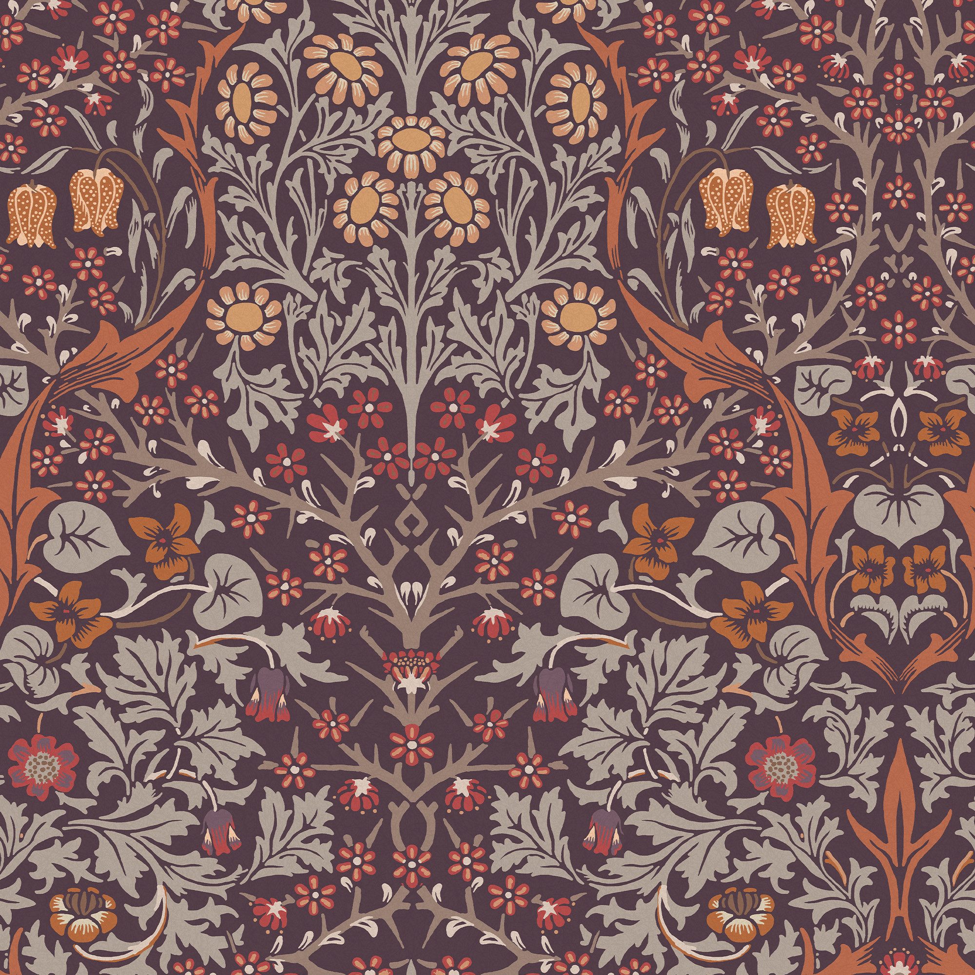 WILLIAM MORRIS AT HOME Vliestapete Blackthorn, glatt, Retro, (1 St), Designer Tapete, 10mx52cm (ca. 5m2)